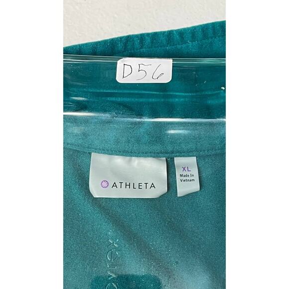 Athleta Alacrity Half Zip Jacket Pullover Green Teal Sz XL Running Workout Gym - Picture 8 of 13